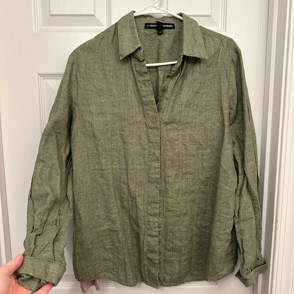 Linen button down shirt